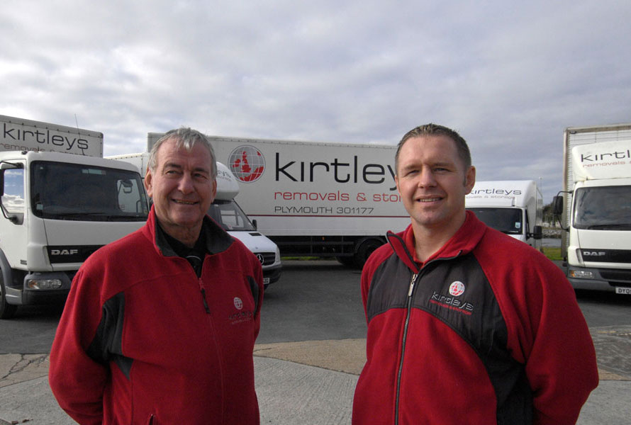 Roy and Adam with vehicles